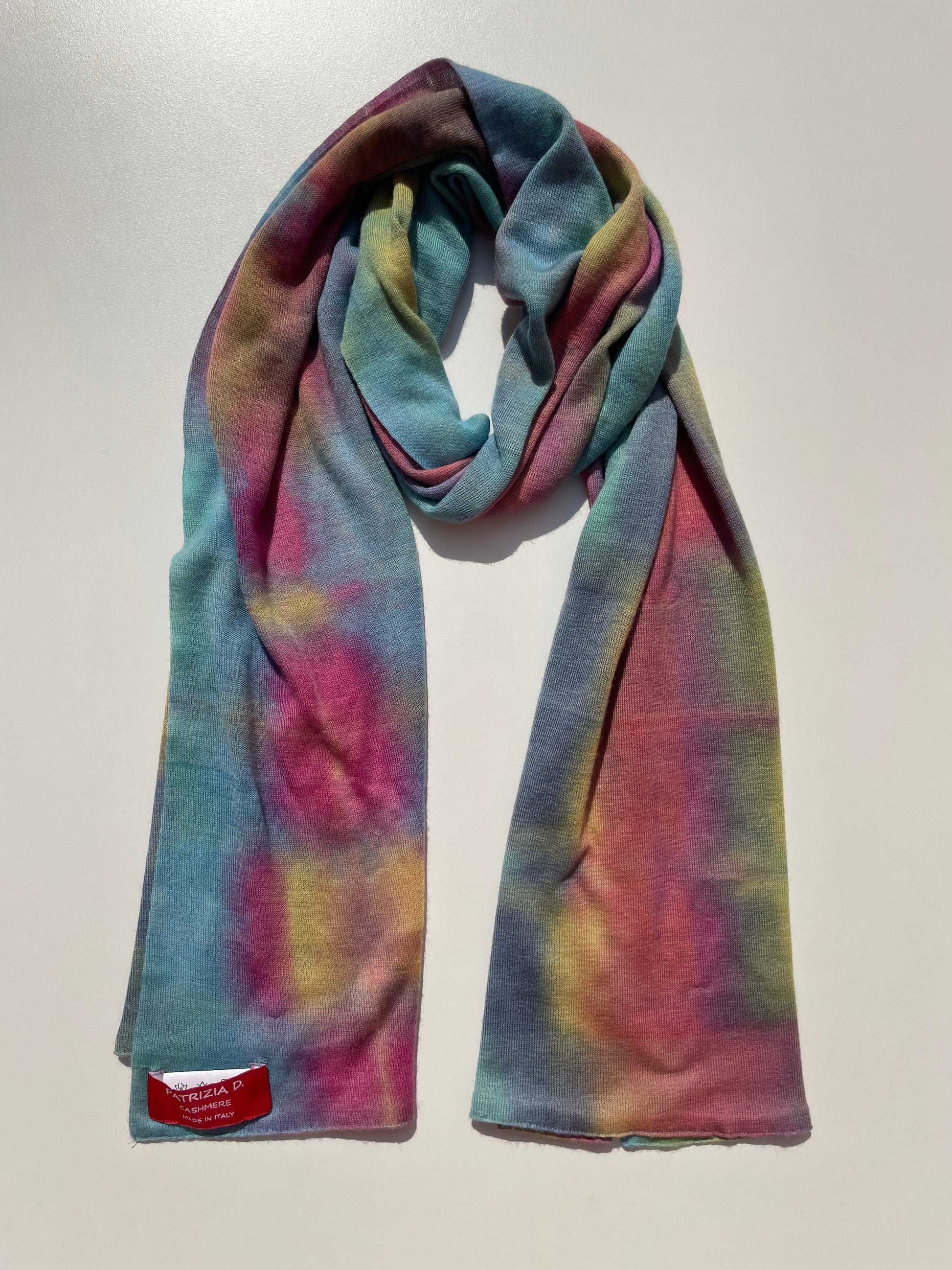 Sciarpa in Cashmere Multicolor – Stampa Artistica