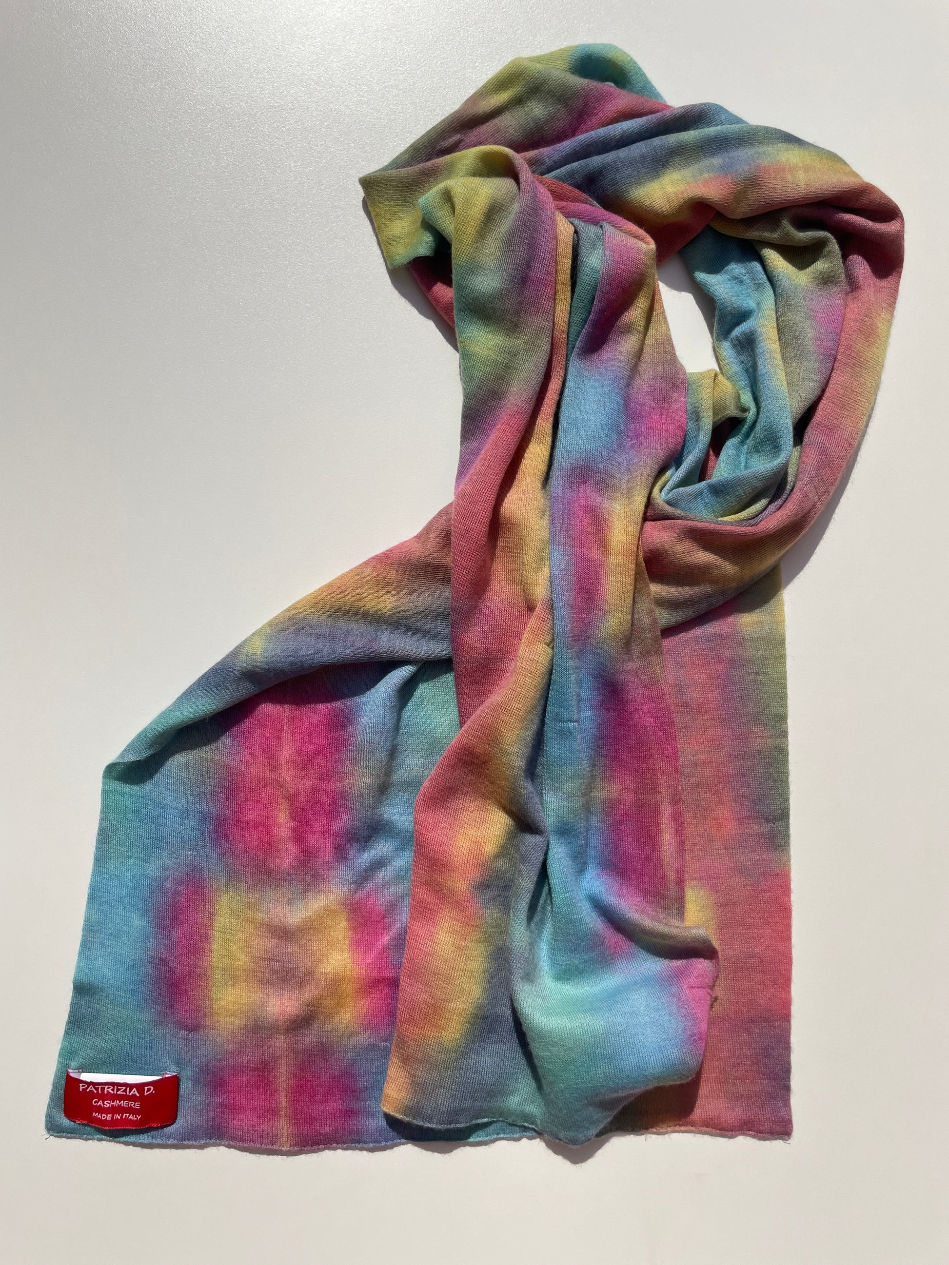 Sciarpa in Cashmere Multicolor – Stampa Artistica