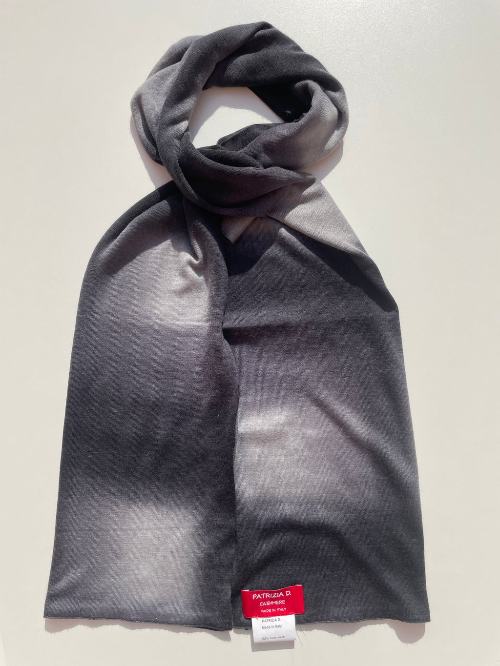 Sciarpa in Cashmere Grigio Fumée – Effetto Sfumato